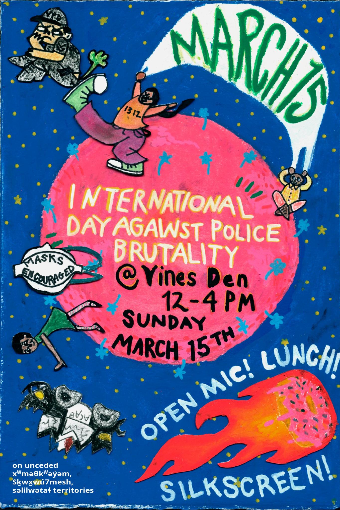 International Day Against Police Brutality Poster.