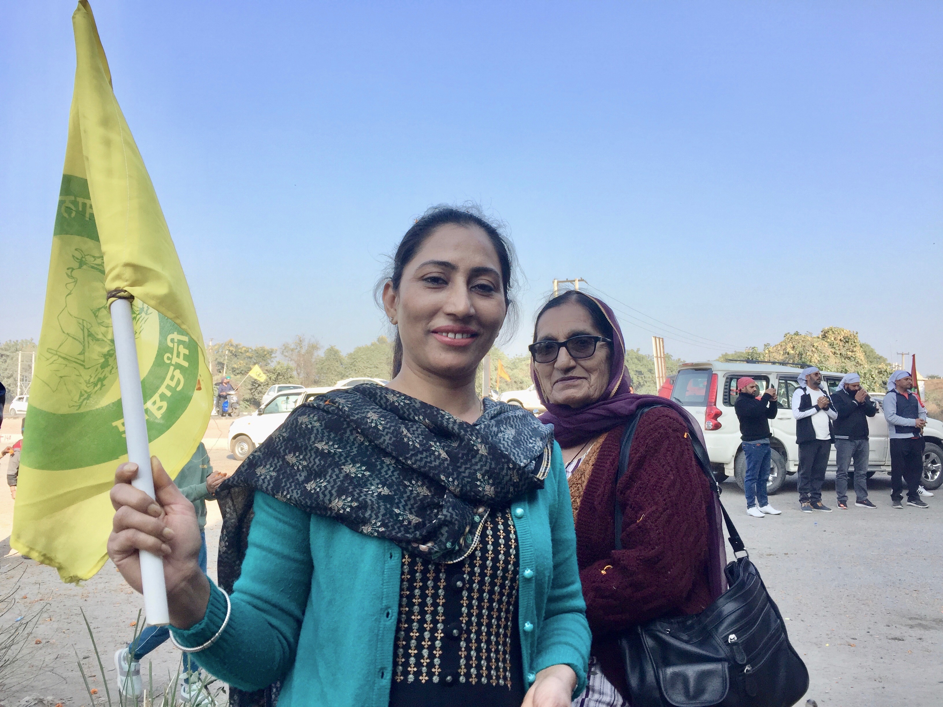 Navjeet Kaur and her mother-in-law at KMP. Photo: Vandana K Navjeet Kaur and her mother-in-law at KMP. Photo: Vandana K