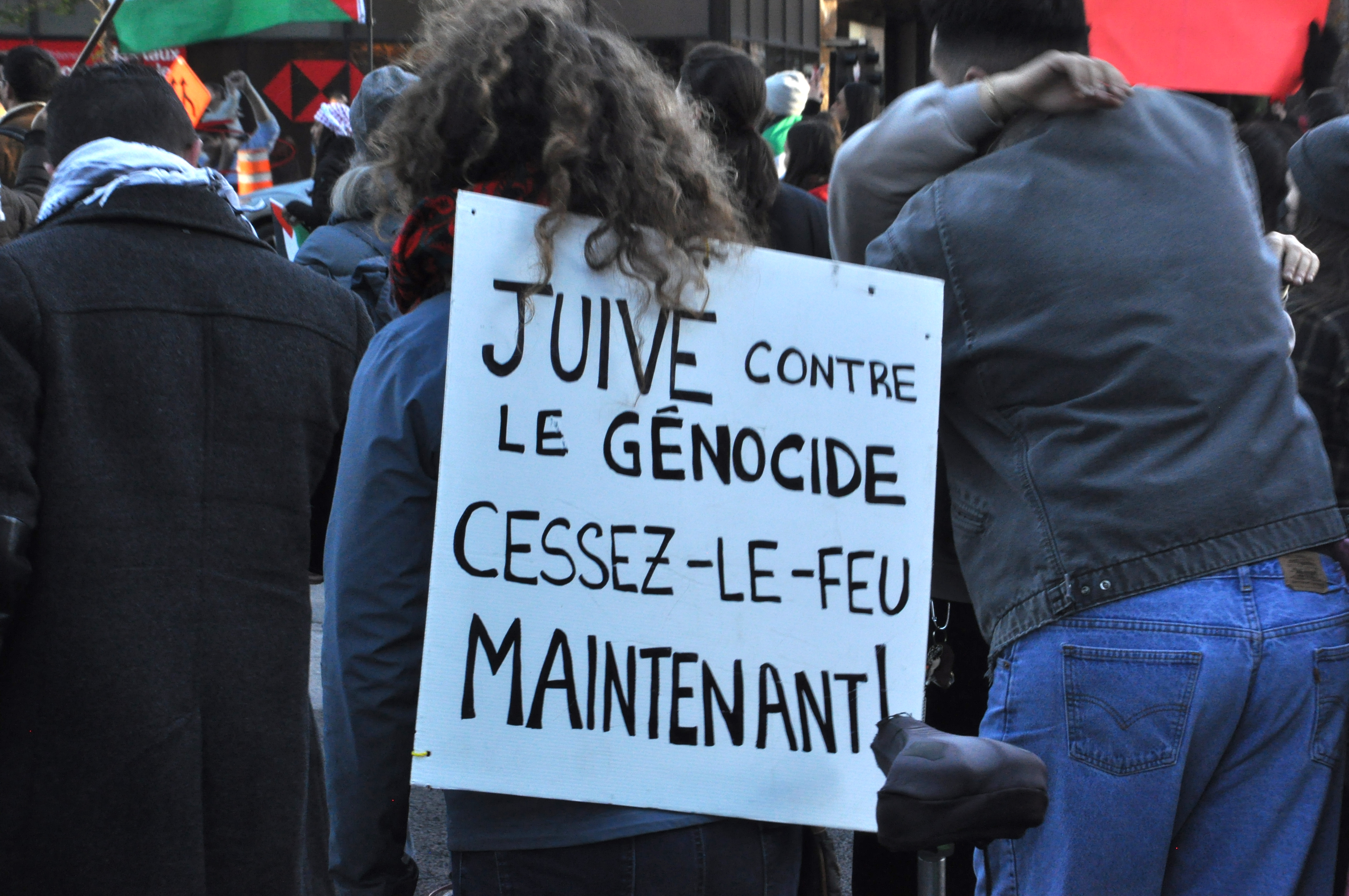 March in solidarity with the Palestinian people in Montreal on November 4, 2023. Photo: Jahanzeb Hussain.