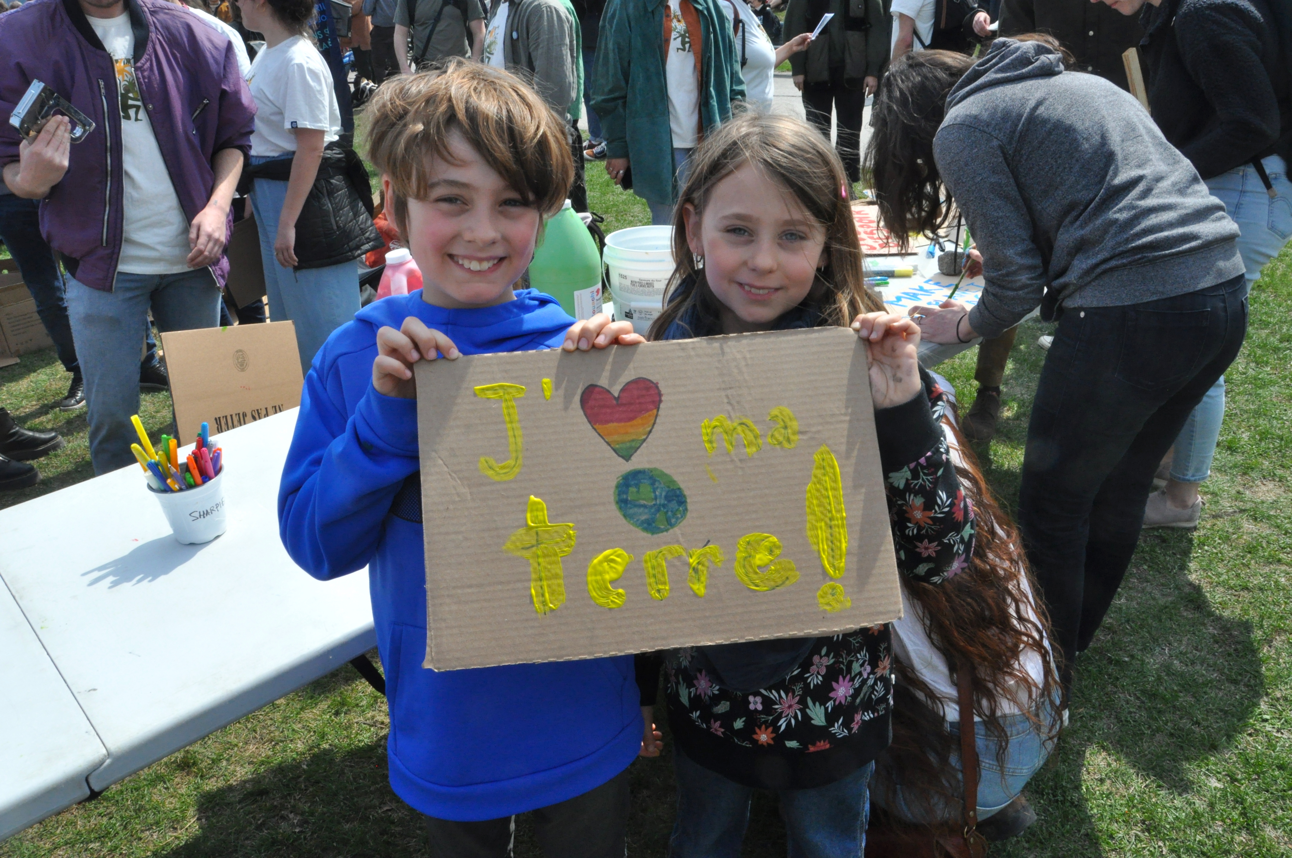 The 2023 Earth Day march in Montreal. Photo: Jahanzeb Hussain.
