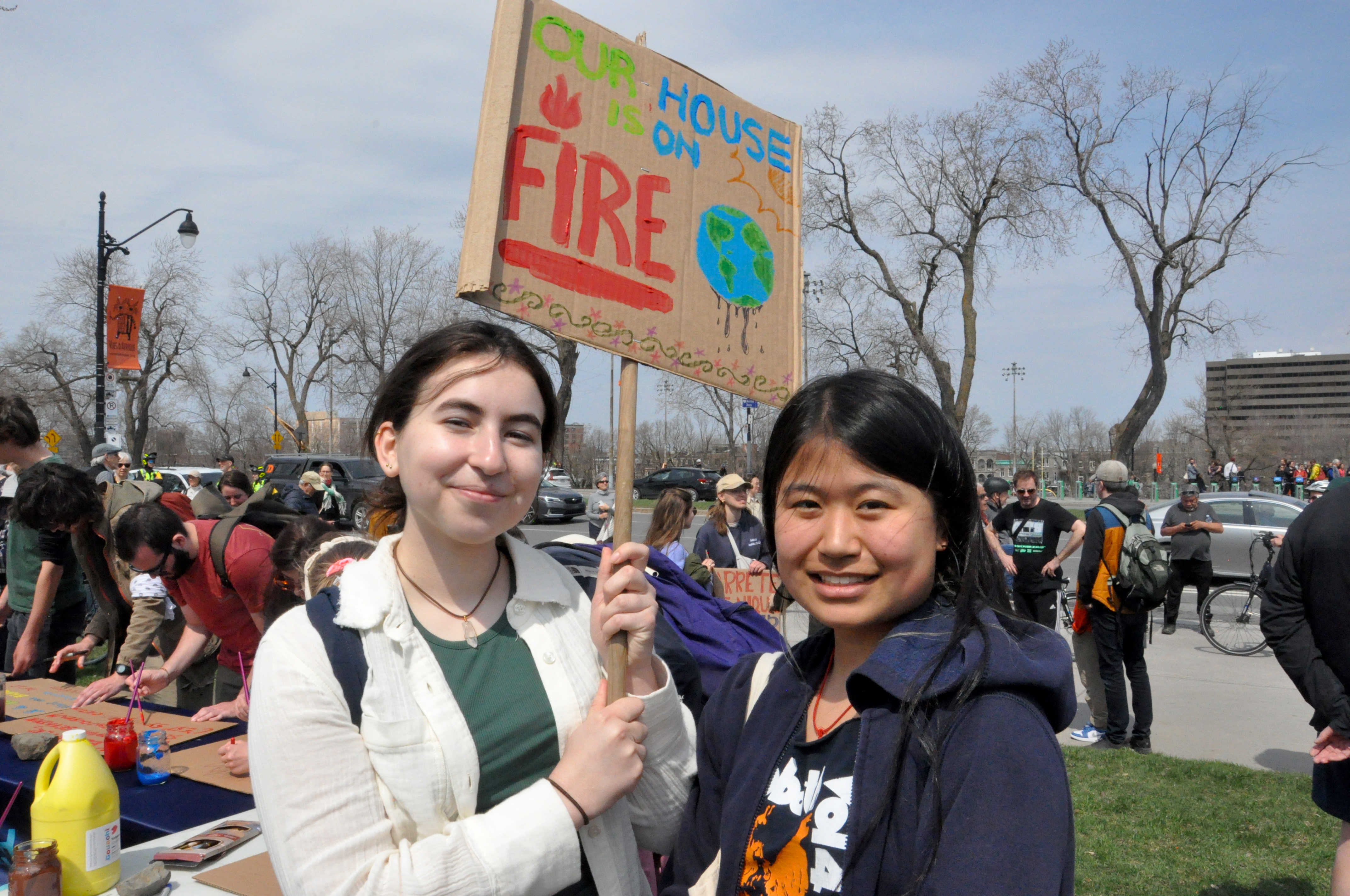 The 2023 Earth Day march in Montreal. Photo: Jahanzeb Hussain.