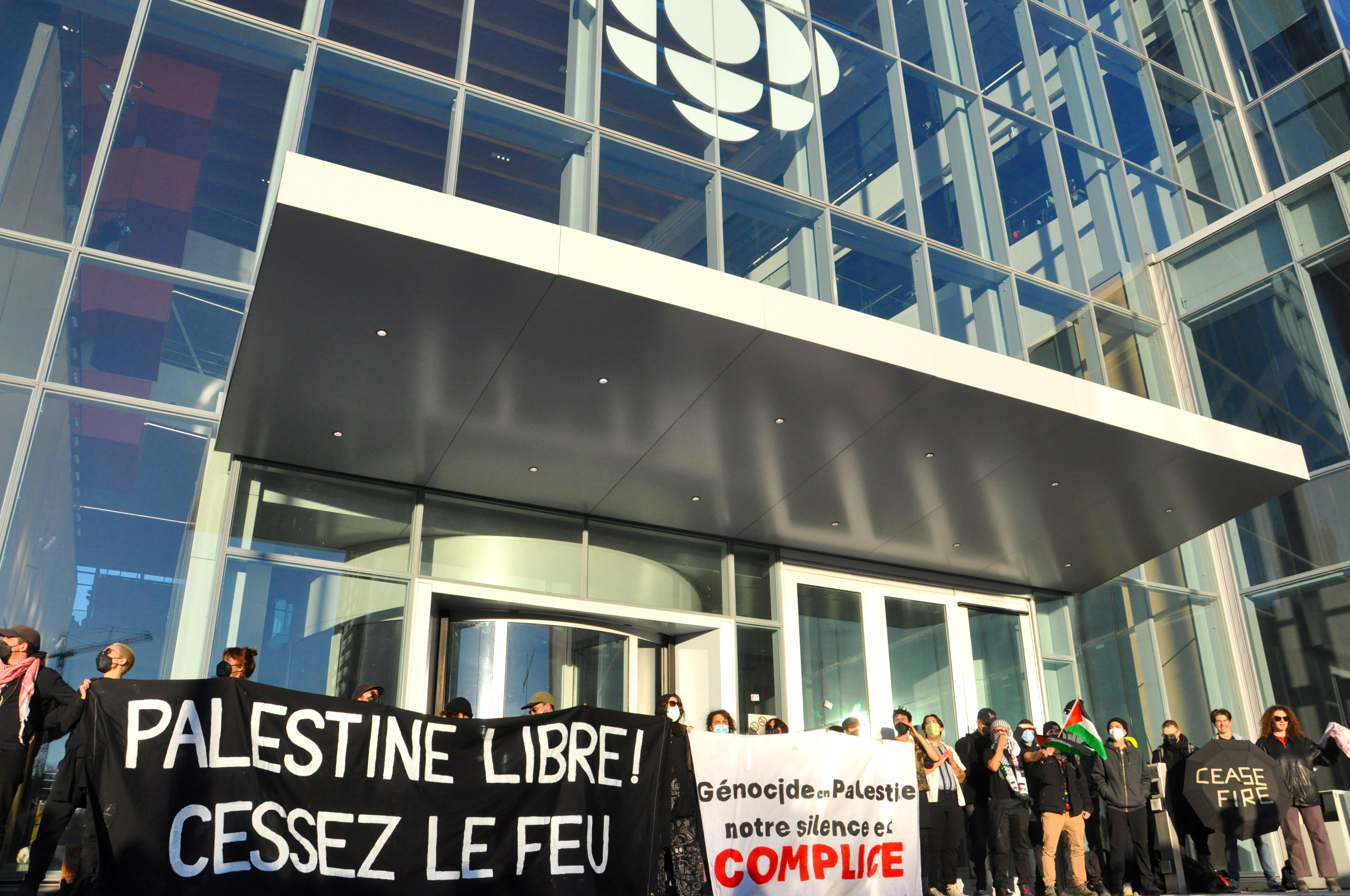 March in solidarity with the Palestinian people in Montreal on November 4, 2023. Photo: Jahanzeb Hussain.