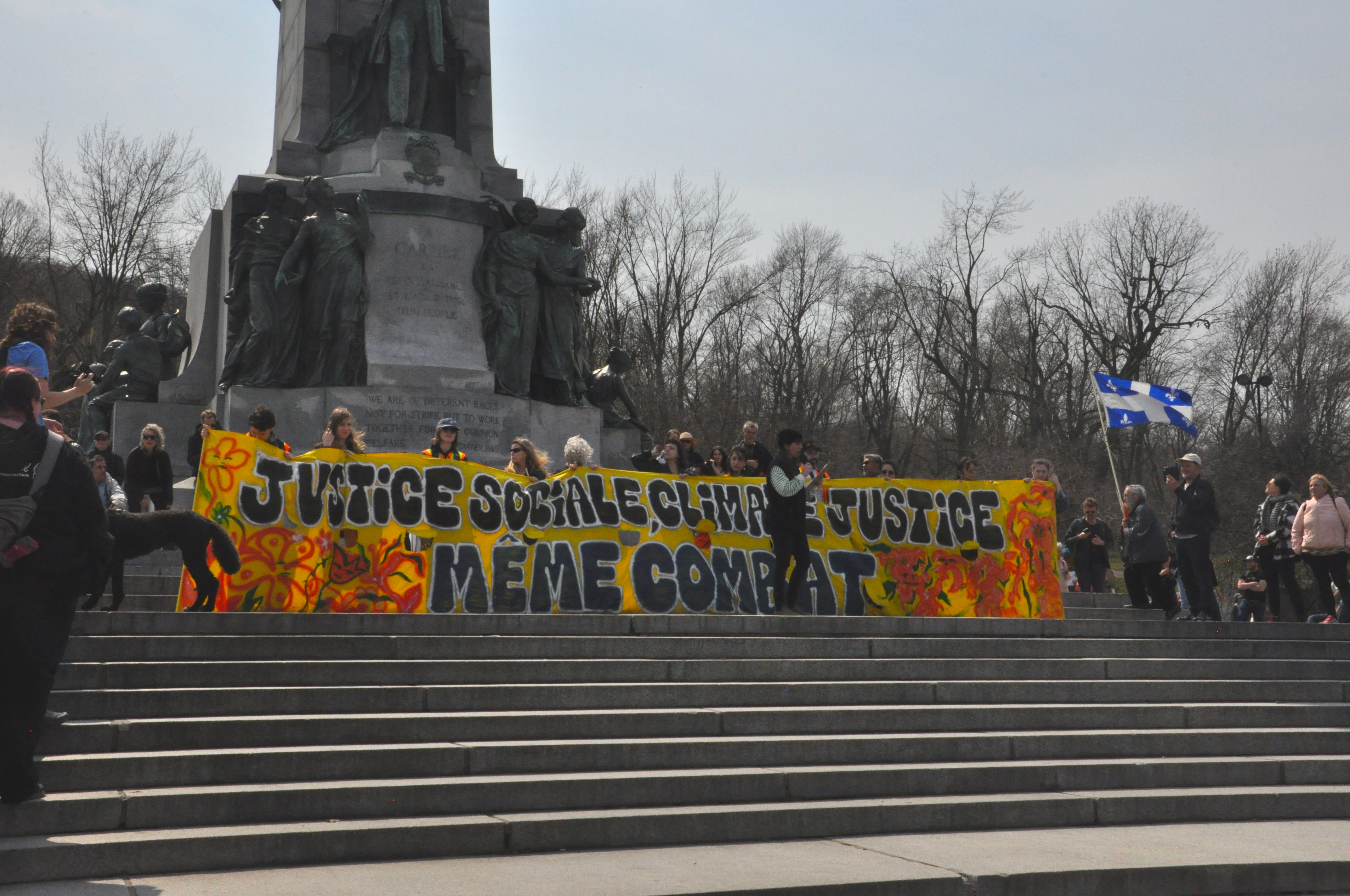 The 2023 Earth Day march in Montreal. Photo: Jahanzeb Hussain.