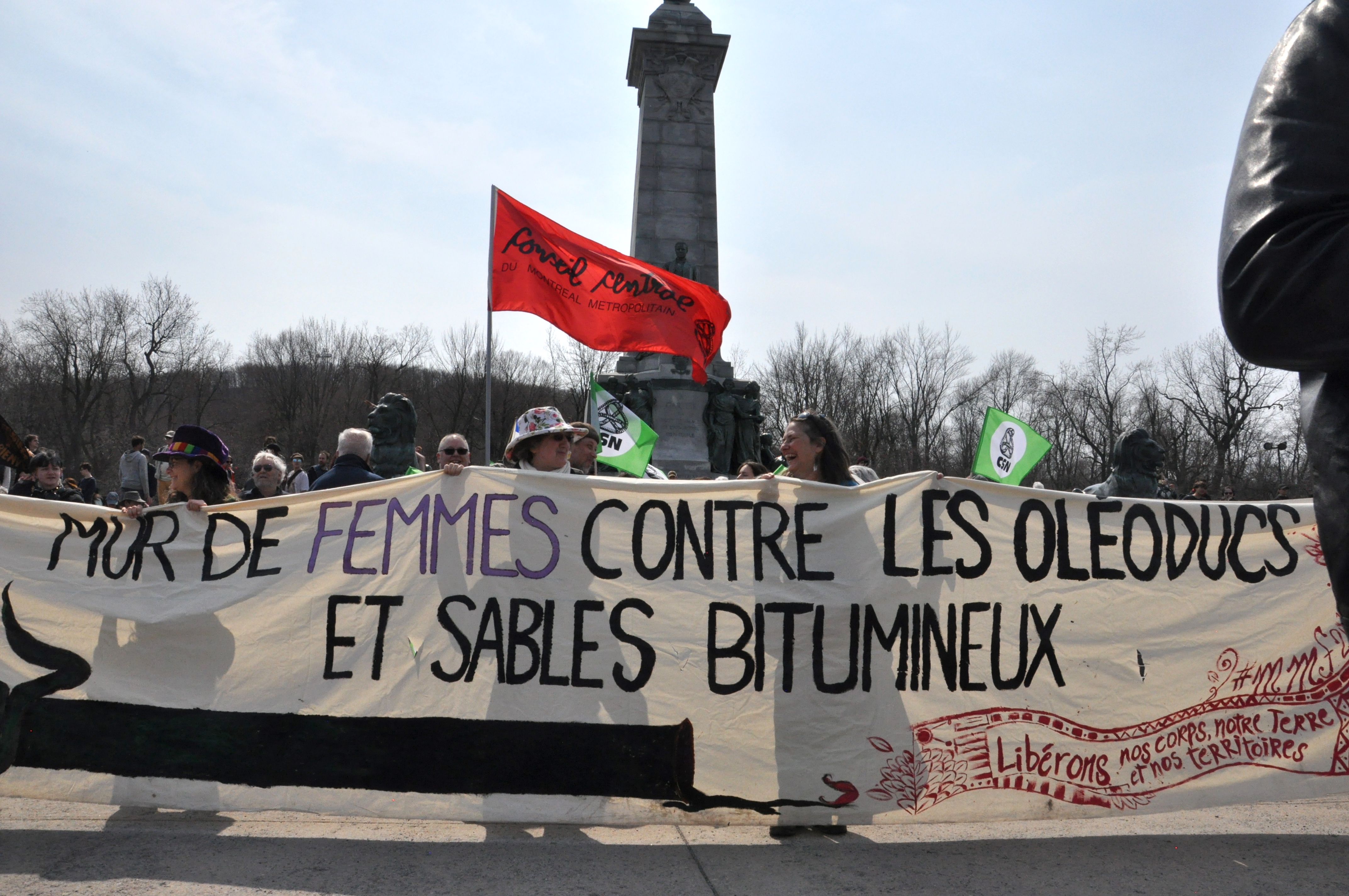 The 2023 Earth Day march in Montreal. Photo: Jahanzeb Hussain.
