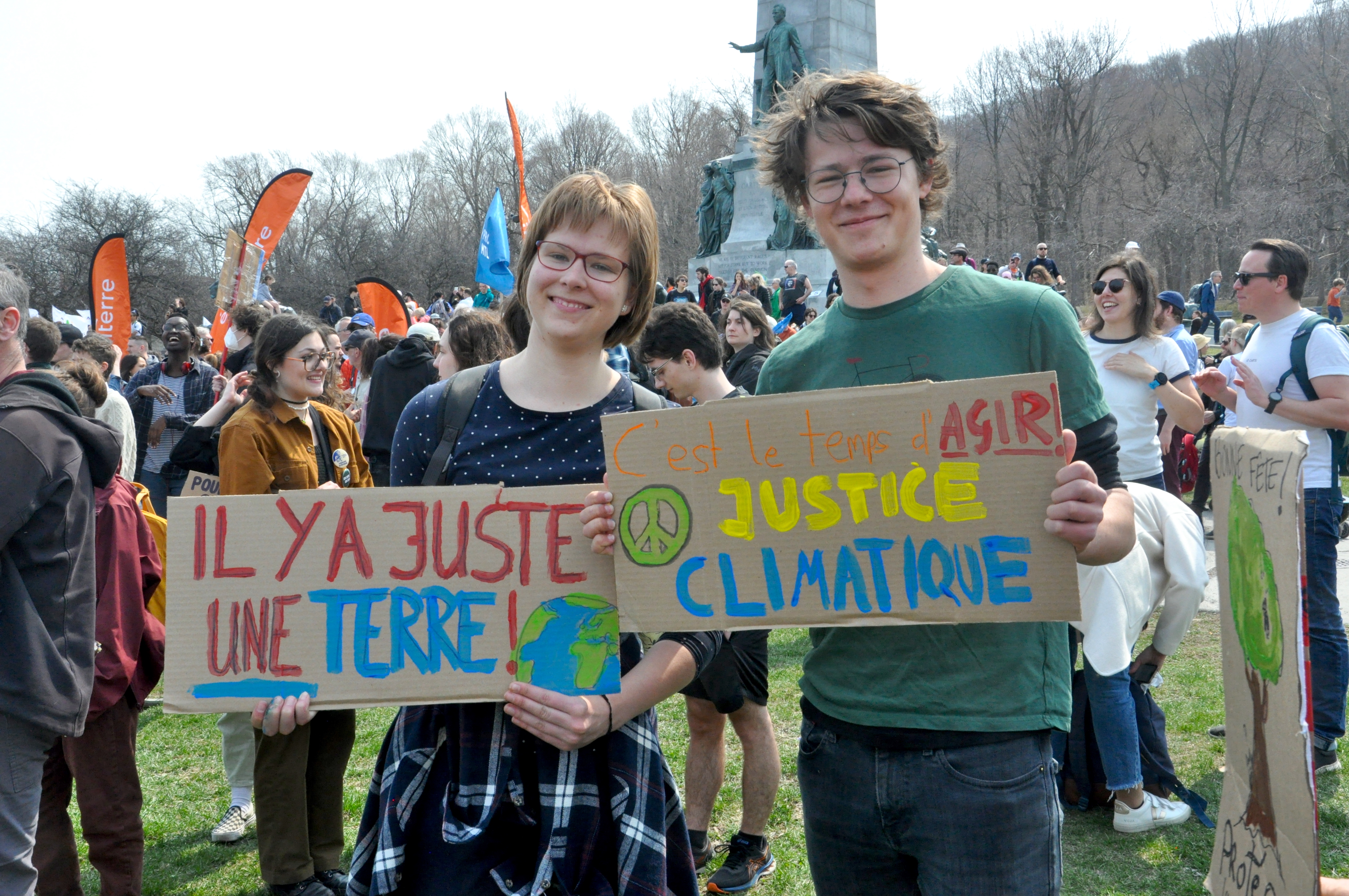 The 2023 Earth Day march in Montreal. Photo: Jahanzeb Hussain.