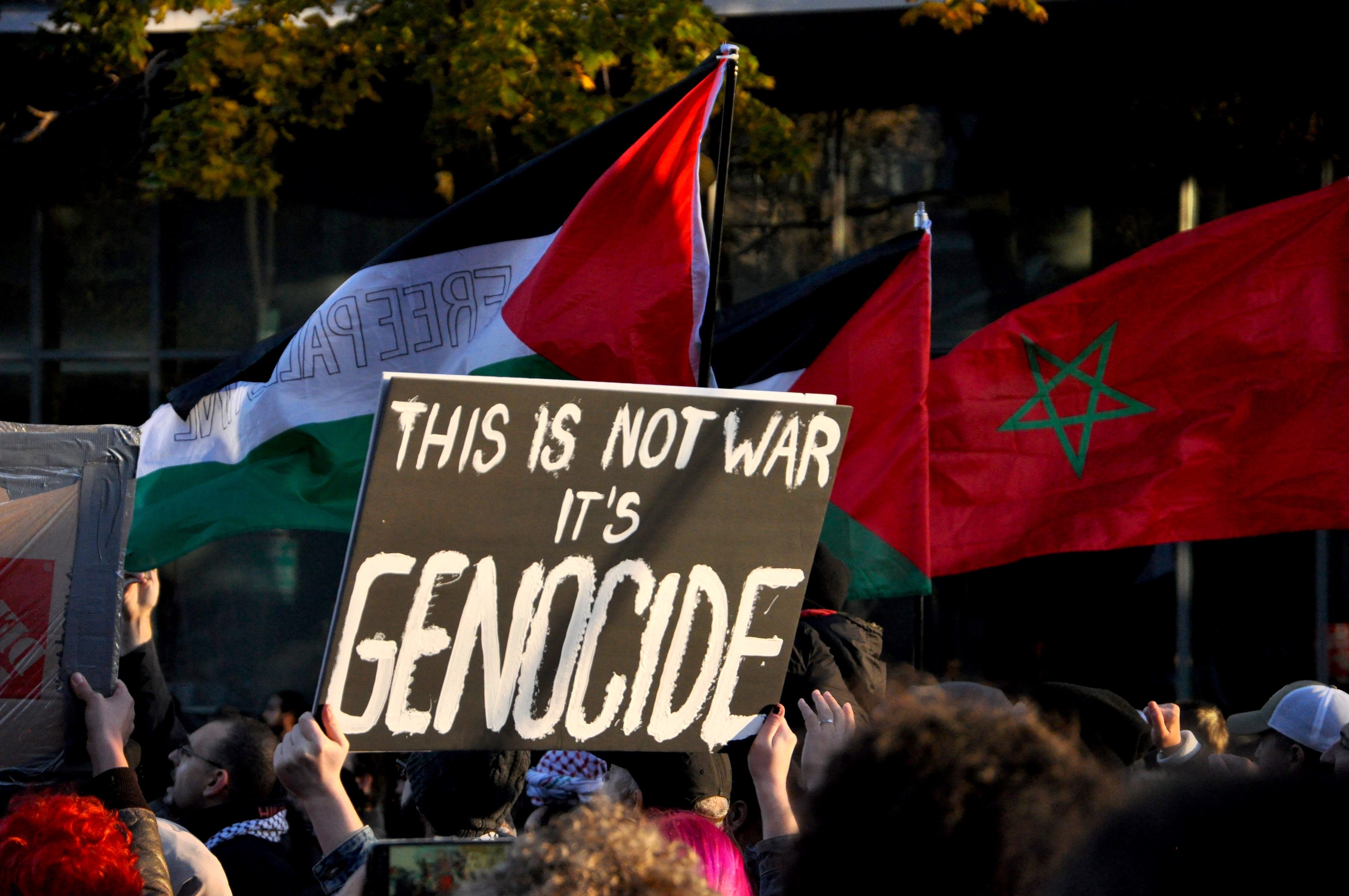 March in solidarity with the Palestinian people in Montreal on November 4, 2023. Photo: Jahanzeb Hussain.