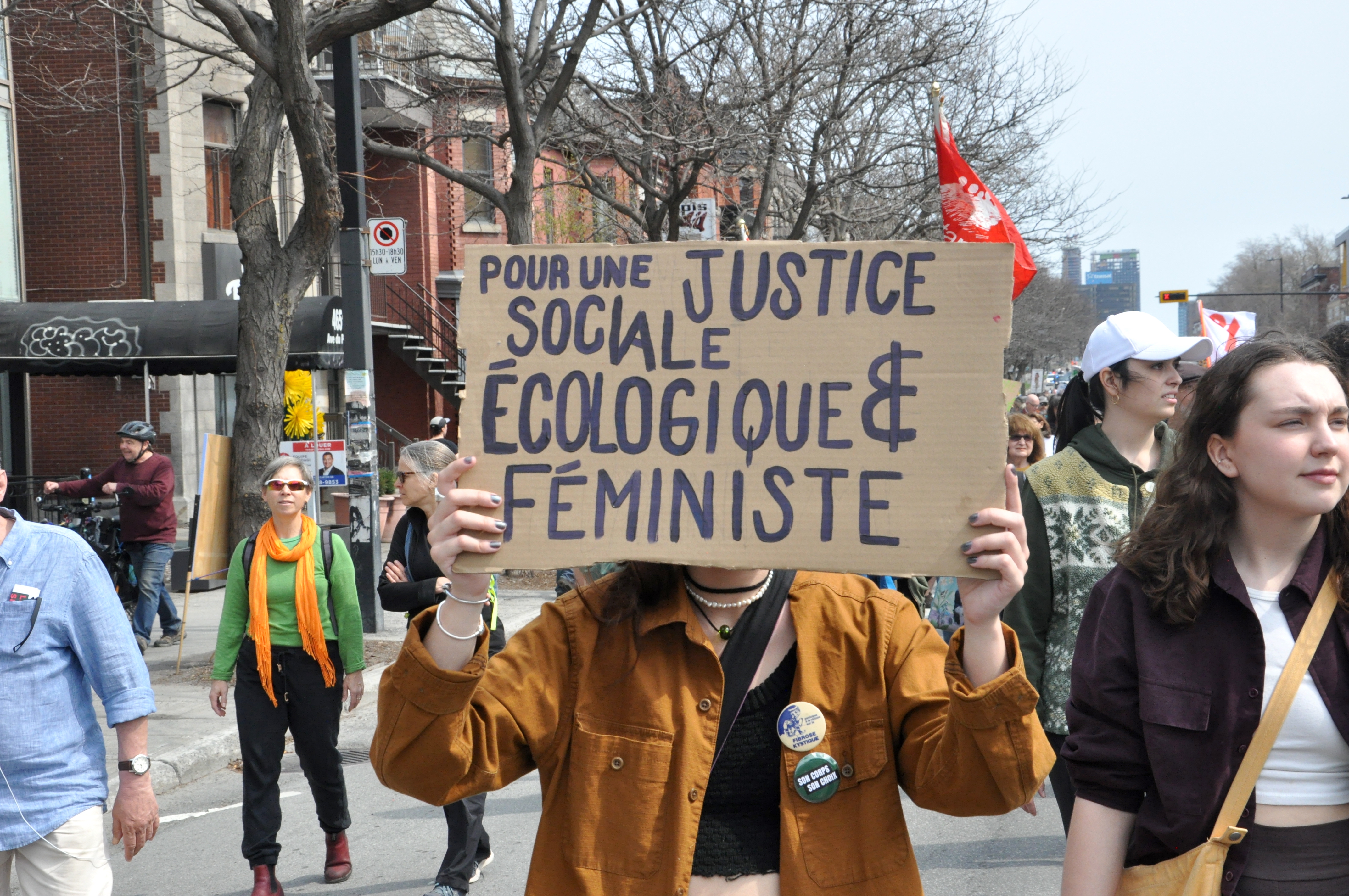The 2023 Earth Day march in Montreal. Photo: Jahanzeb Hussain.