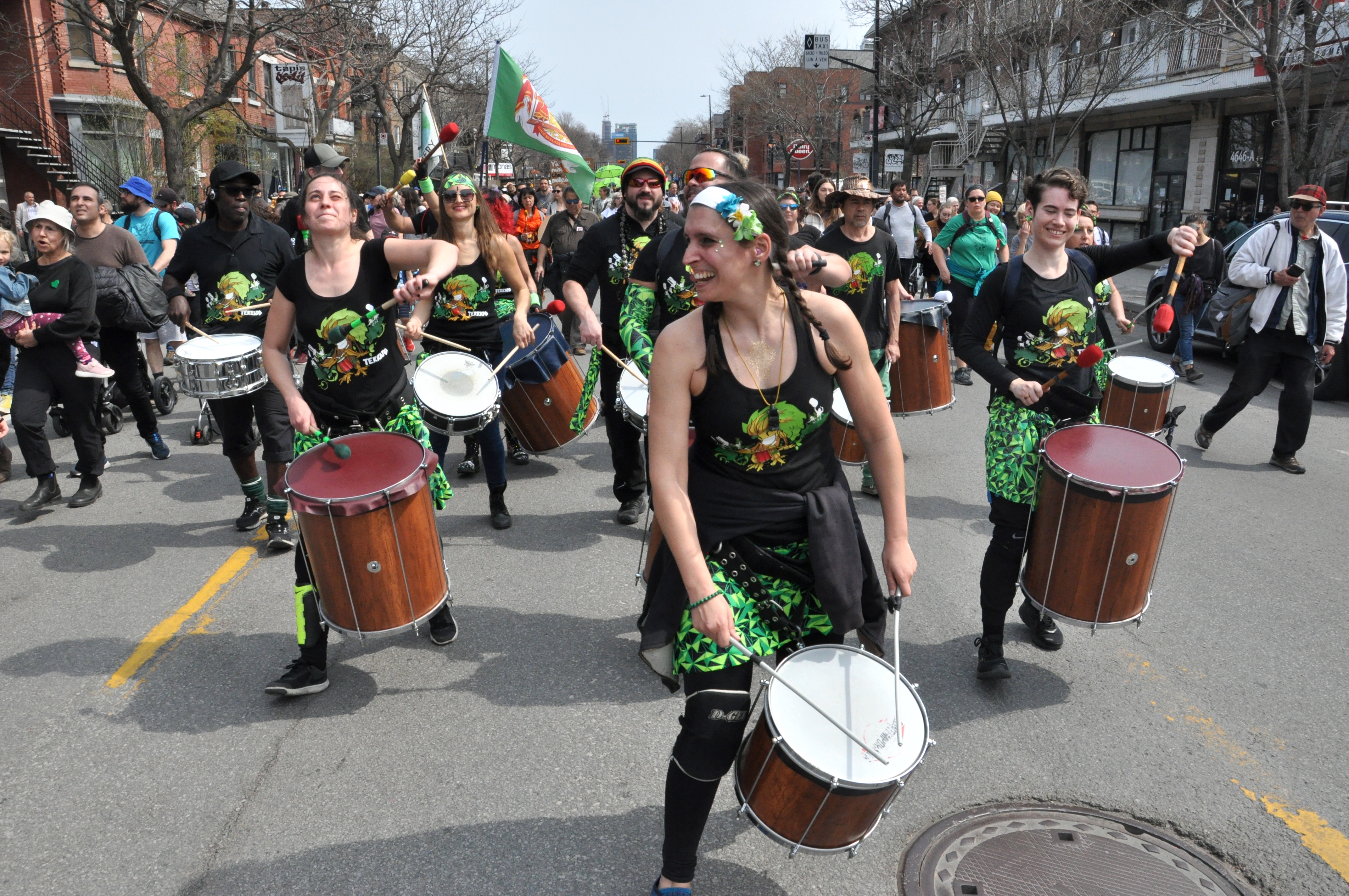 The 2023 Earth Day march in Montreal. Photo: Jahanzeb Hussain.
