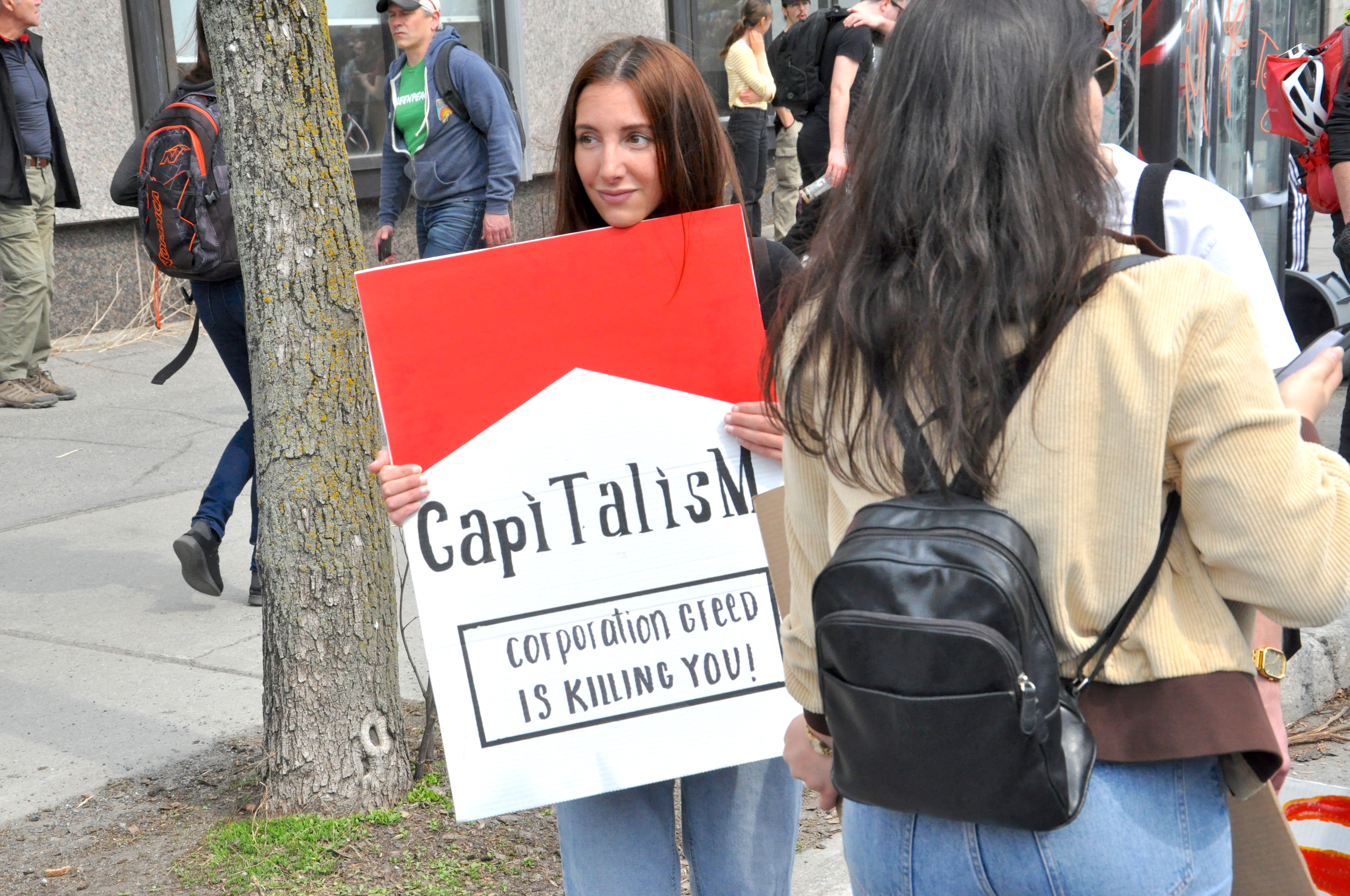 The 2023 Earth Day march in Montreal. Photo: Jahanzeb Hussain.