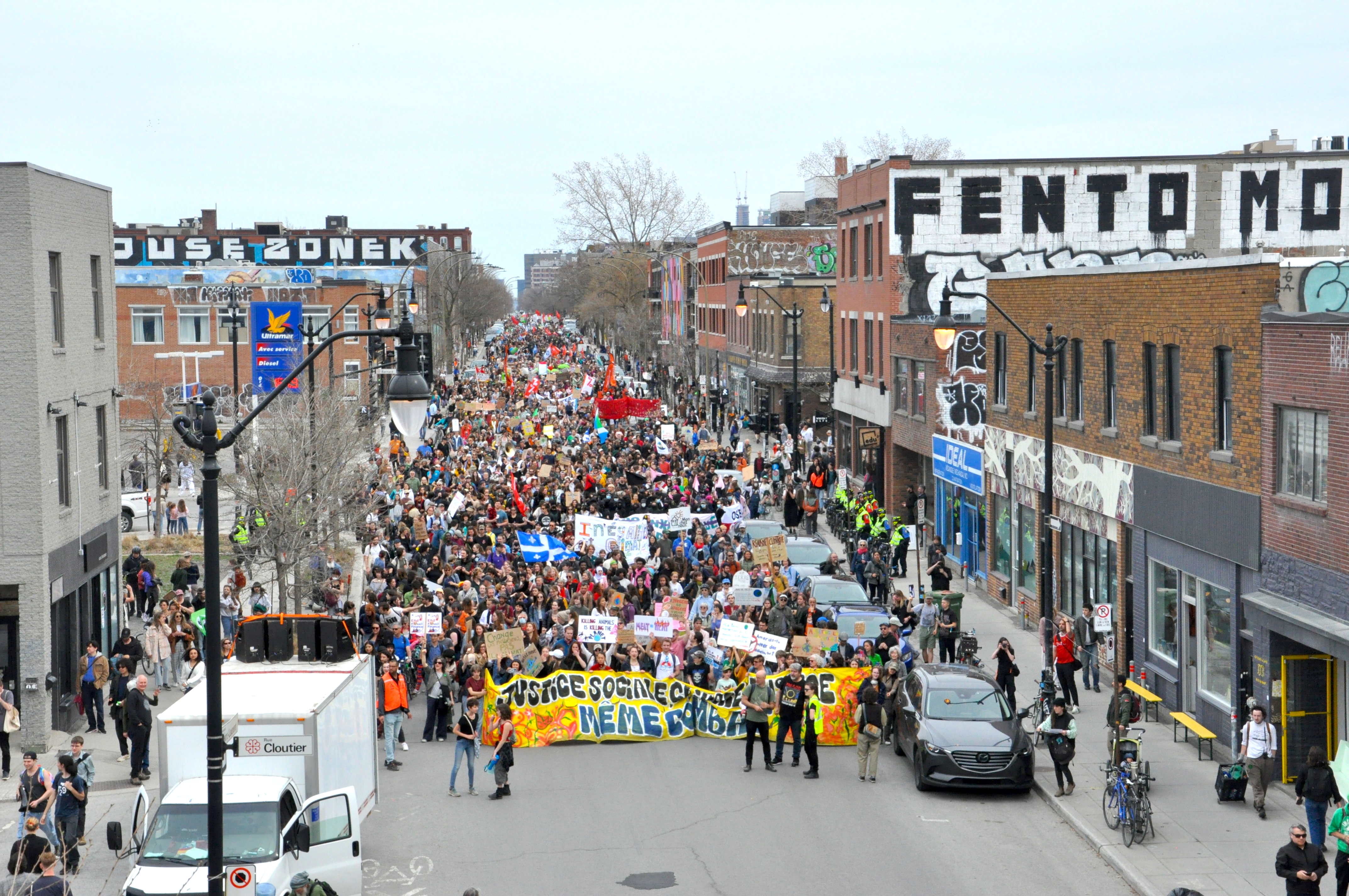 The 2023 Earth Day march in Montreal. Photo: Jahanzeb Hussain.