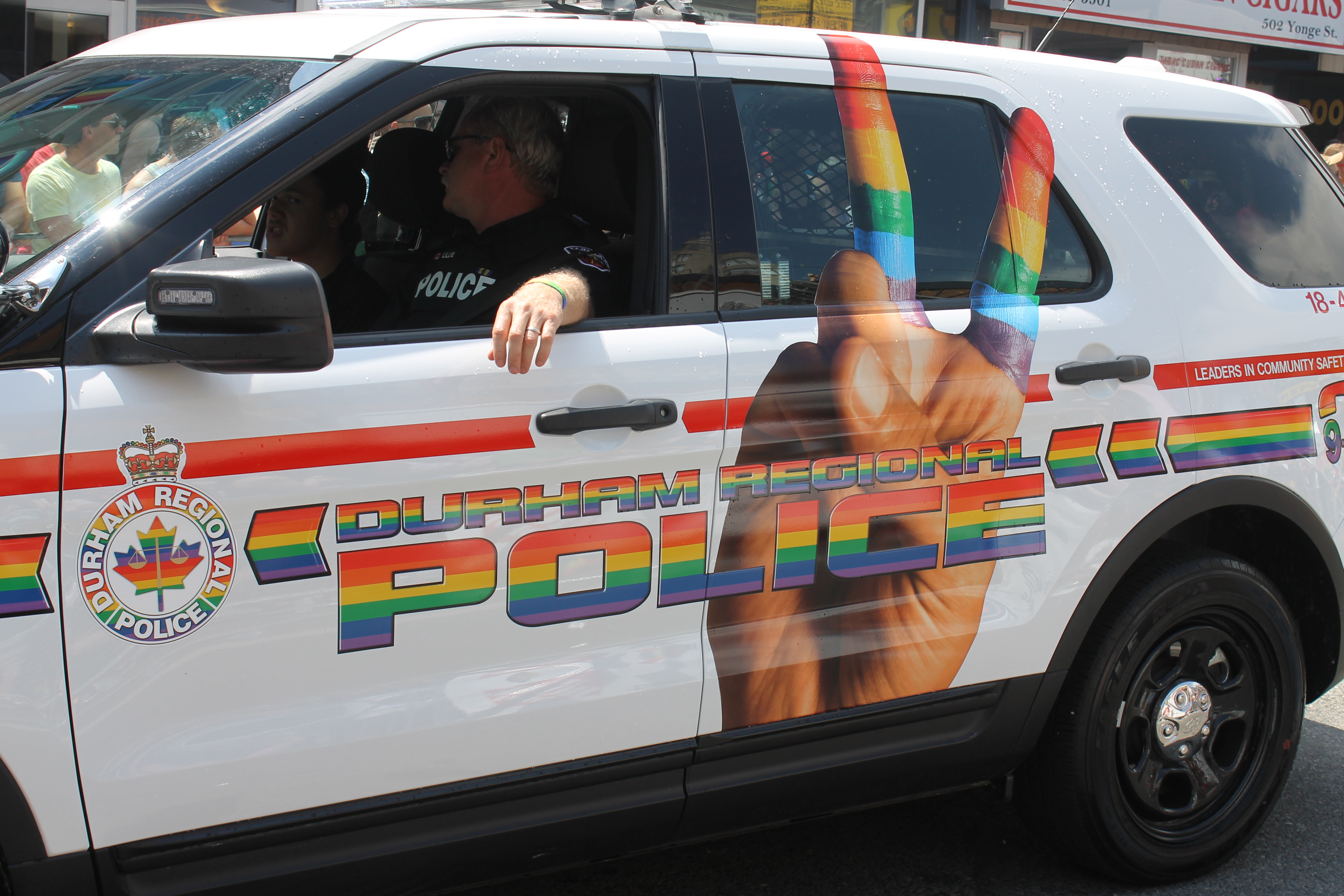 Durham Regional Police Pride Themed Vehicle.
