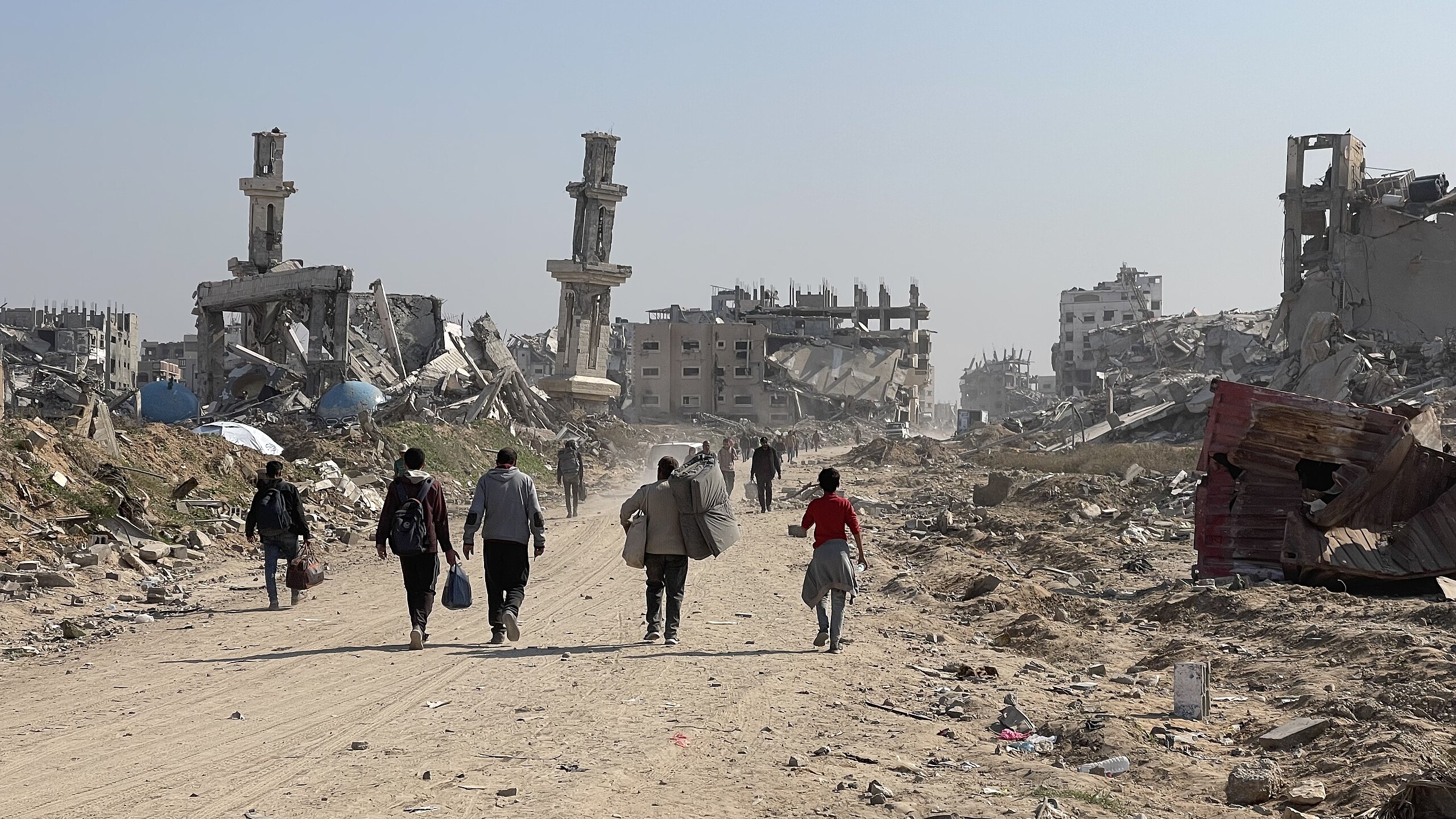 Displacement of Gaza strip residents during the Israeli assault on Gaza, 2023-2025. (Photo: Jaber Jehad Badwan, Wikimedia)