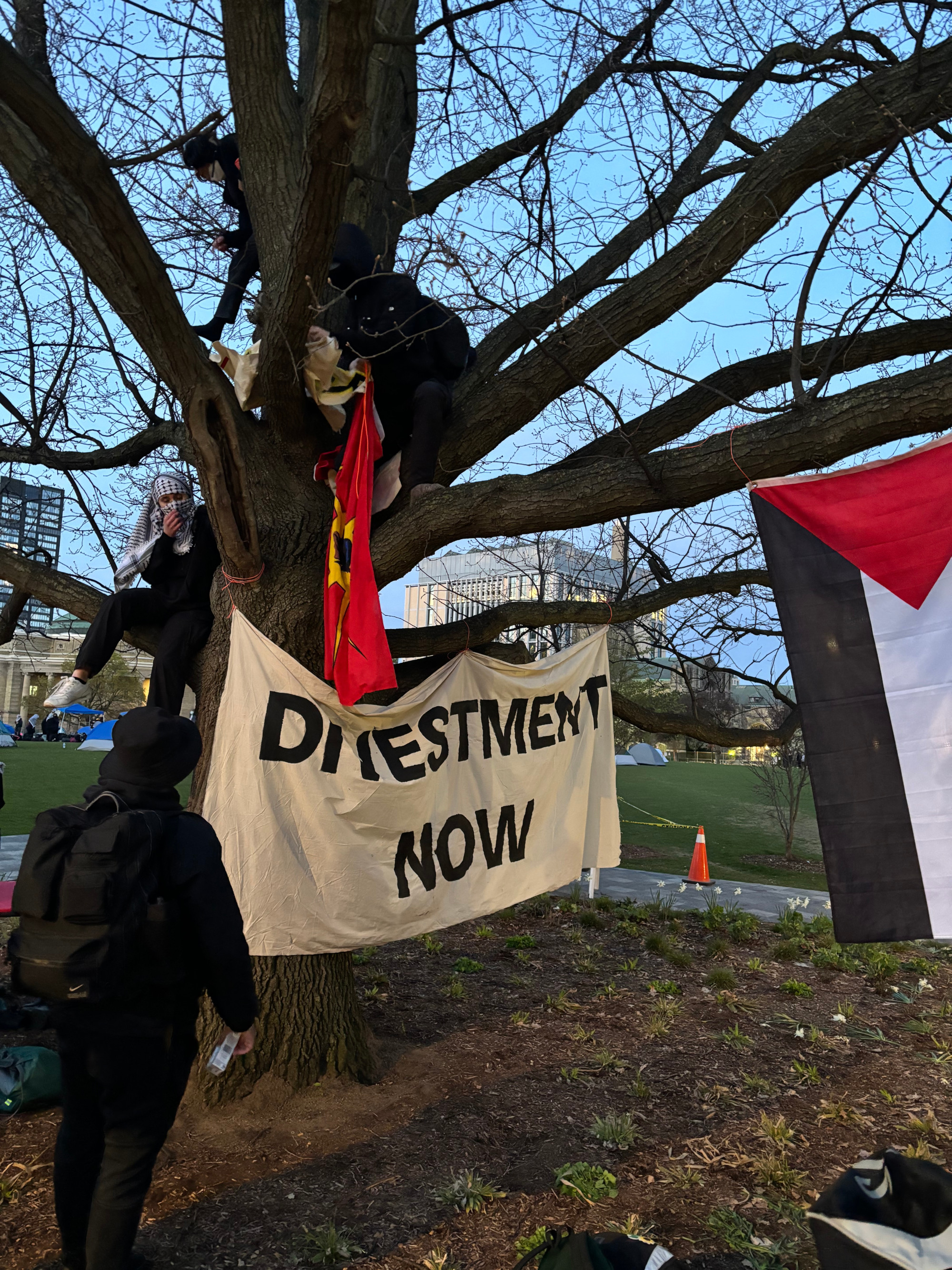 The University of Toronto student encampment in solidarity with Palestine. (Photo: Omar Taleb)