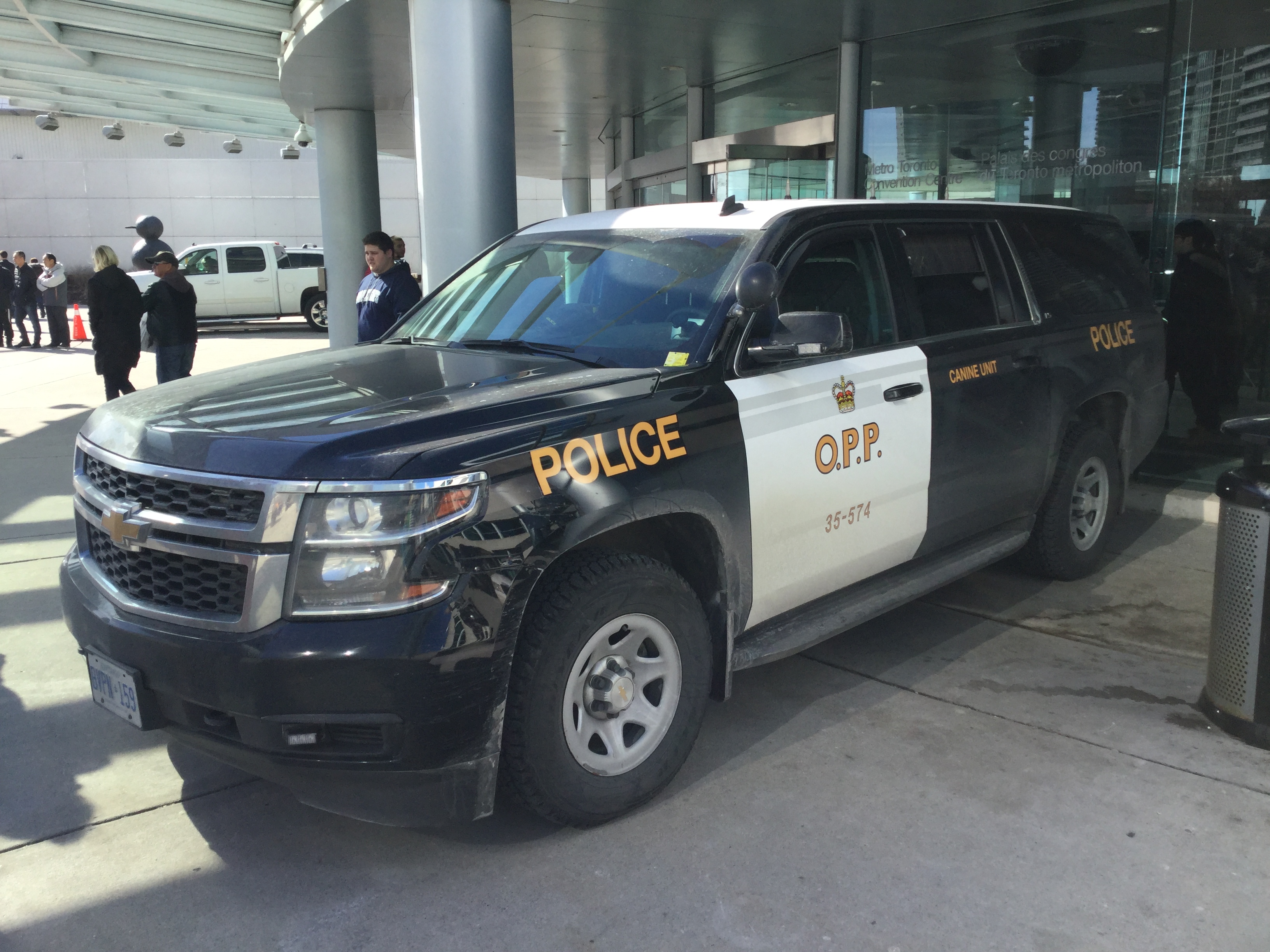 Ontario Provincial Police vehicle on street.