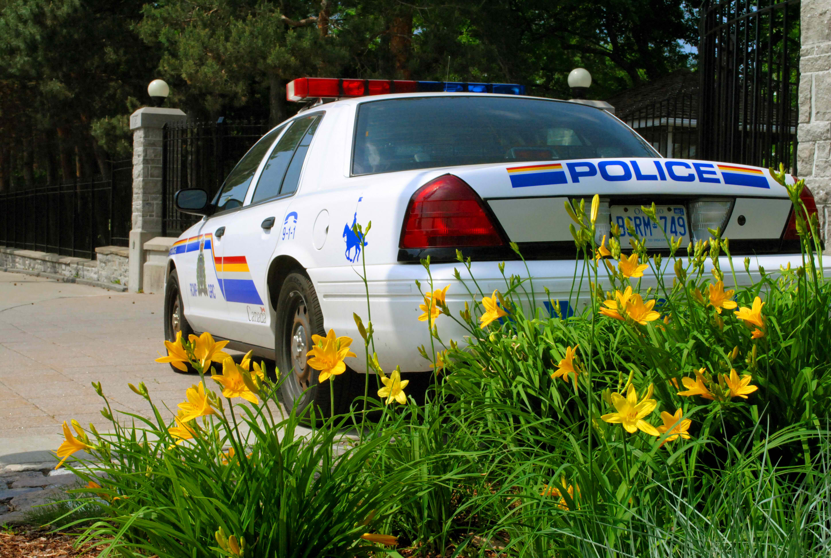RCMP vehicle on street.