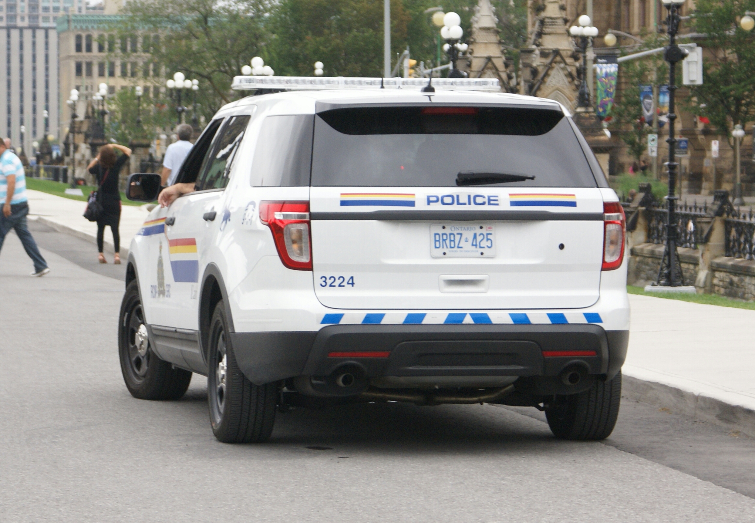 RCMP SUV on street.