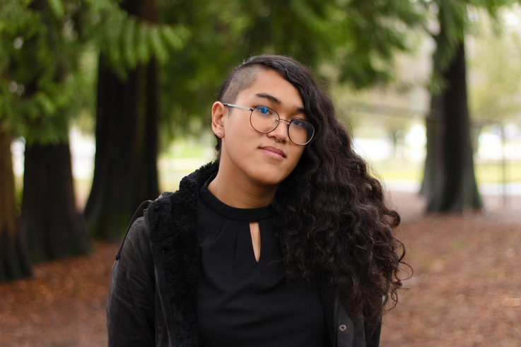 Tenant and drug user organizer Melanie Andita.