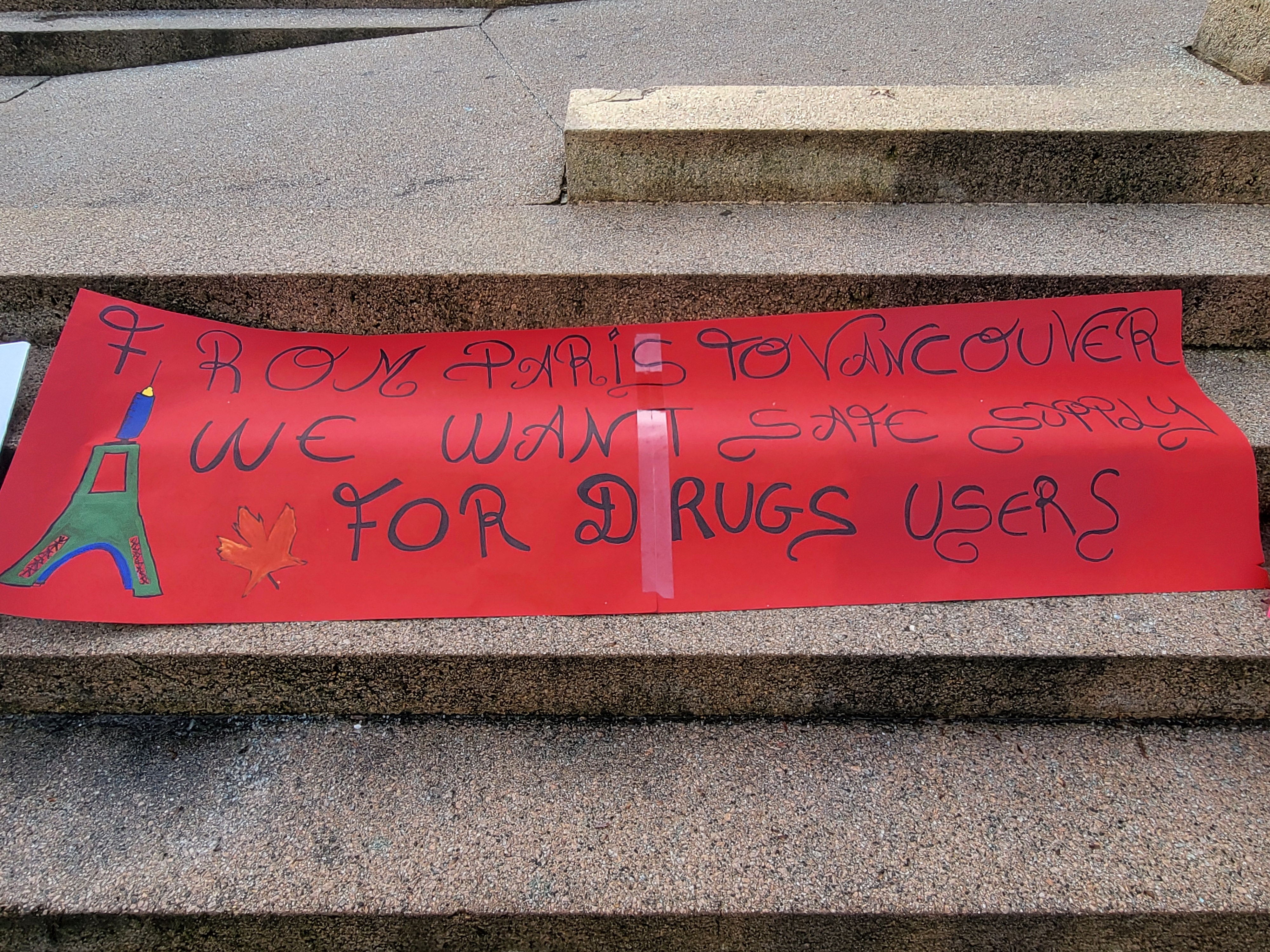 DULF rally sign. 