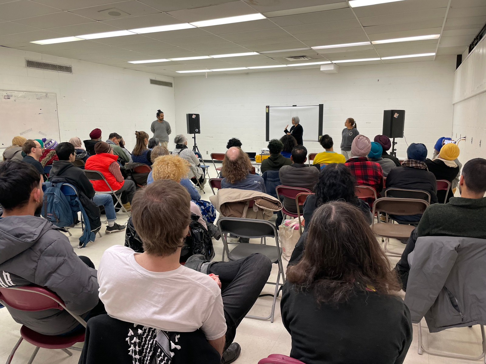 At the screening of *Farming the Revolution* co-presented by SADAC and Cinema Politica Concordia in Montreal on March 3.