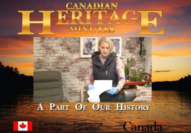 Canadian heritage mock-up with Elenore Sturko. 