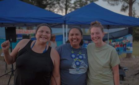 Left to right: Billie Pierre, Miranda Dick, Heather Lamoureux.