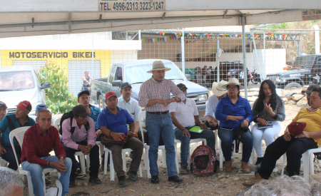A meeting of Xinca land defenders. (Photo: Helen Jaccard)