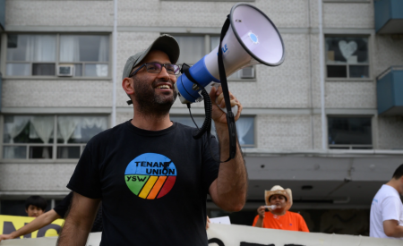 Tenant organizer Bruno Dubrusin of the York South-Weston Tenant Union. (Photo: Climate Justice TO)