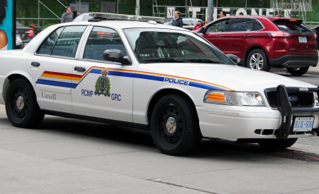 An RCMP cruiser. (Adapted from an image by Can Pac Swire on Flickr.)
